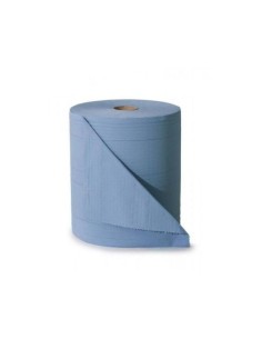 Rollo de papel mecha azul - Desechables hostelería