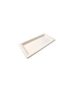Plato de pulpa blanco - Desechables hostelería 2
