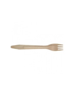 Tenedor de madera ecológico - Cubiertos desechables